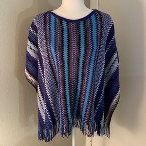 Missoni blue  poncho New